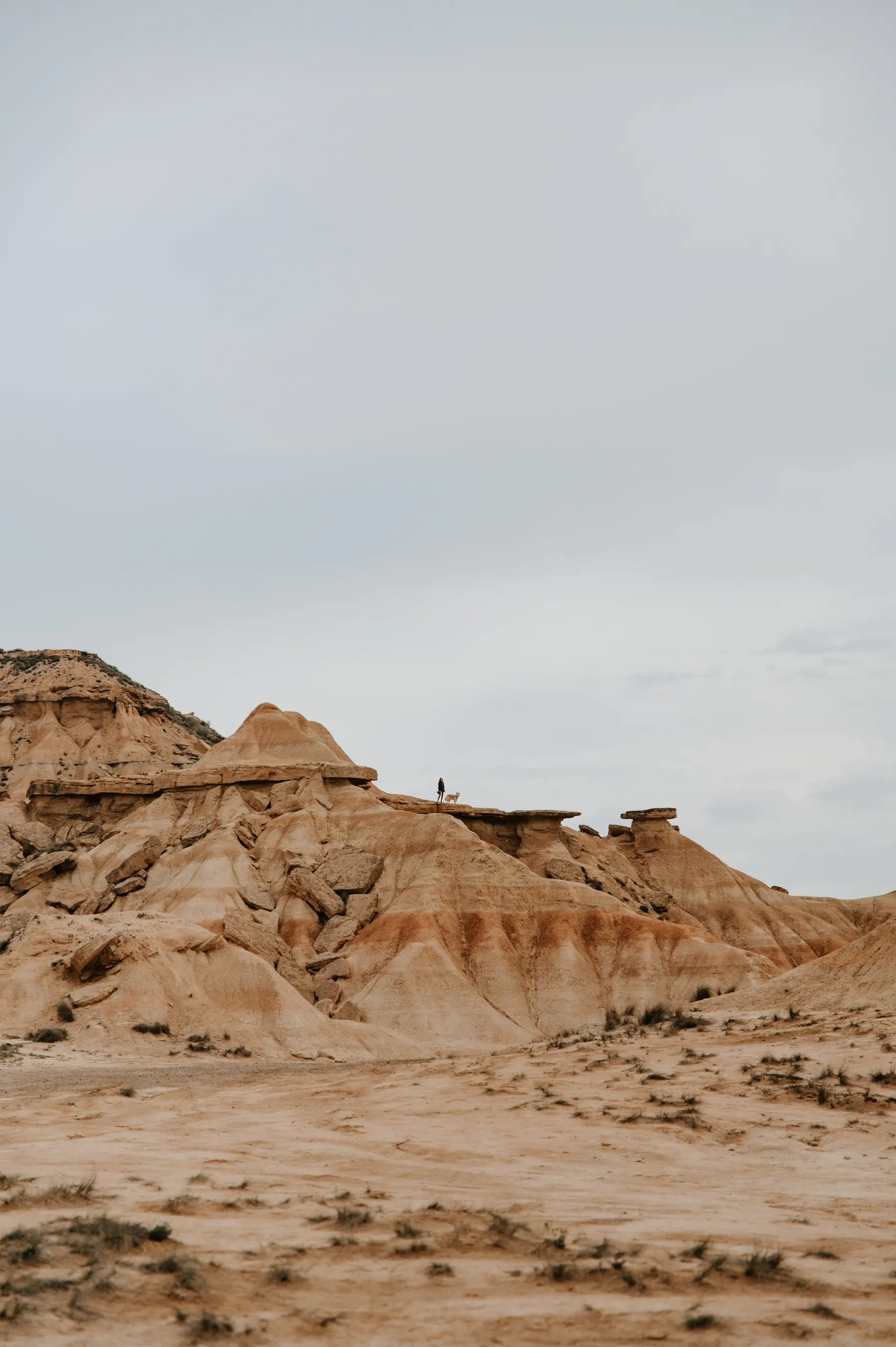Des falaises ocre plongent dans la mer.